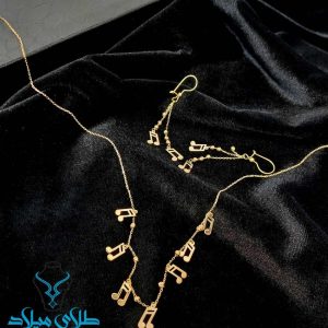خرید نیم ست طلا ملودی