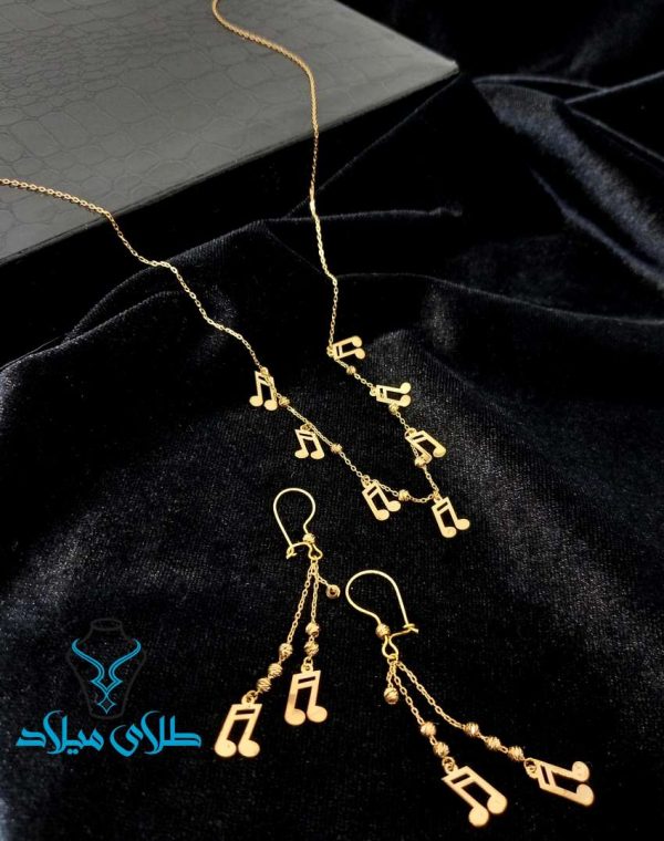 نیم ست طلا ملودی زیبا
