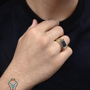 خرید انگشتر طلا مردانه کد8 میلادزر