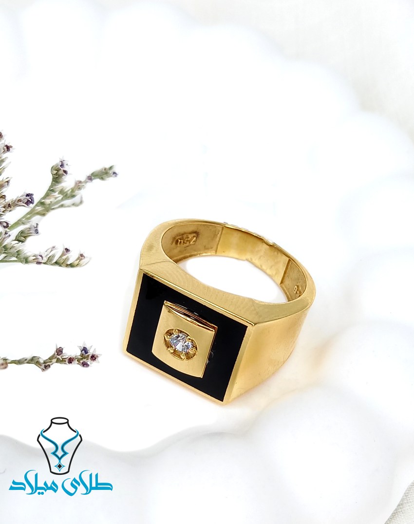 انگشتر طلا مردانه کد2 گالری طلای میلاد