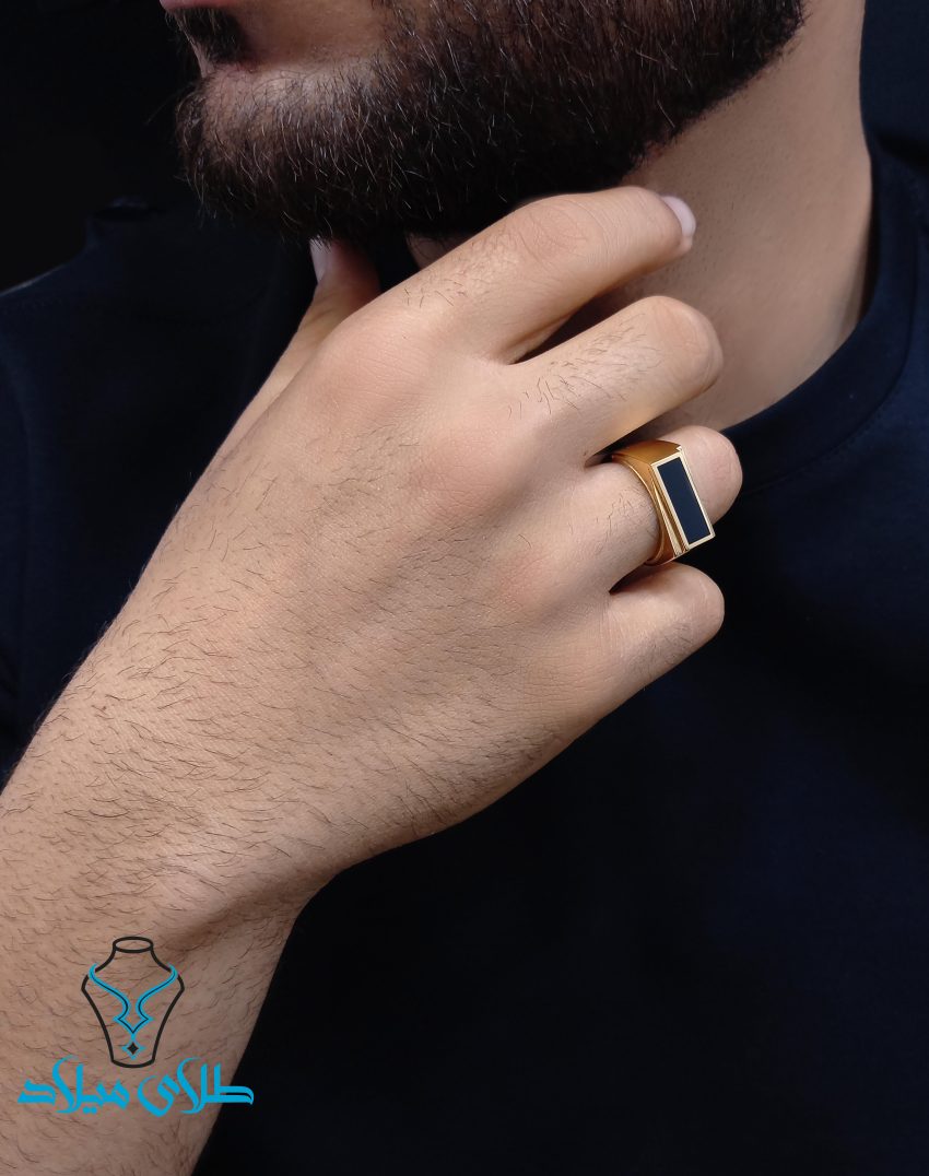 خرید انگشتر طلا مردانه کد4