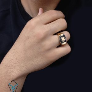 خرید انگشتر طلا مردانه کد21 میلادزر