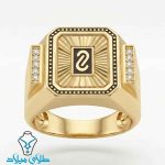 خرید انگشتر طلا موناکو مردانه کد25 از طلای میلاد