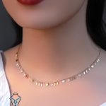 خرید گردنبند طلا پولکی کد 26 میلادزر