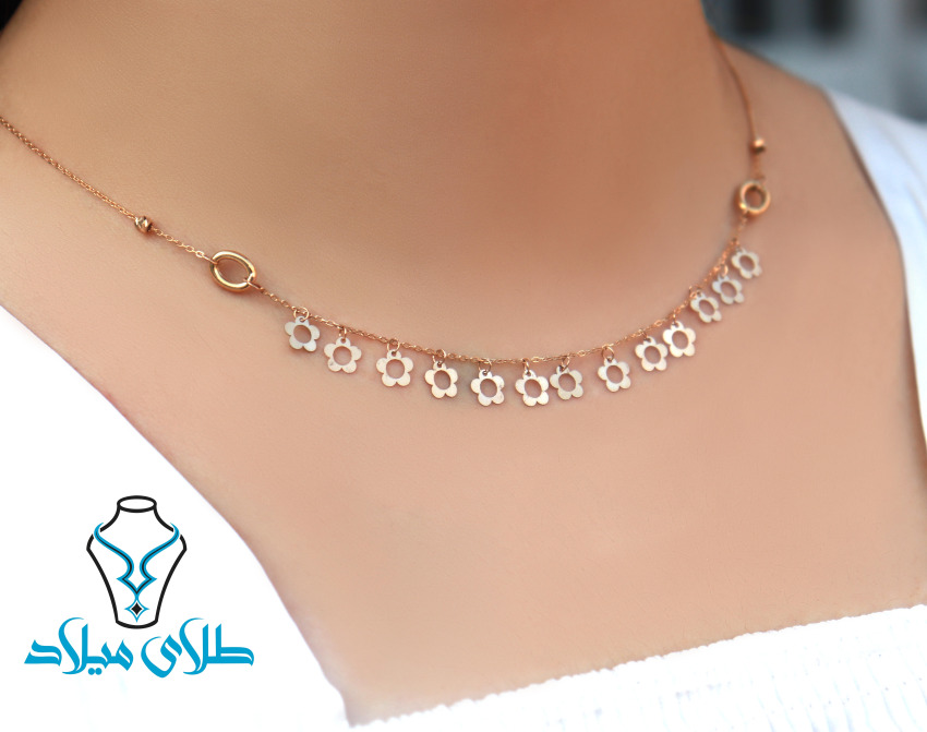 خرید گردنبند طلا کد12 میلادزر