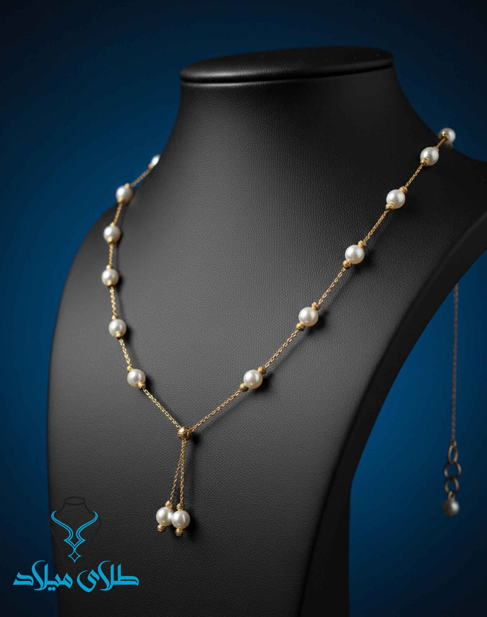 گردنبند طلا مروارید کد33 میلادزر