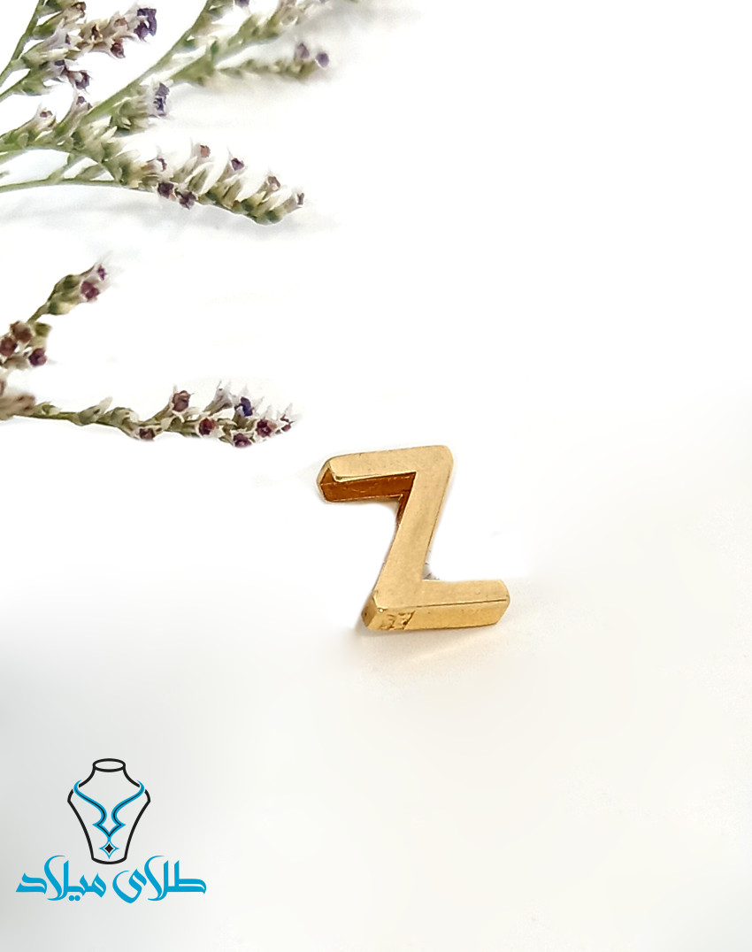 خرید پلاک طلا حرف z