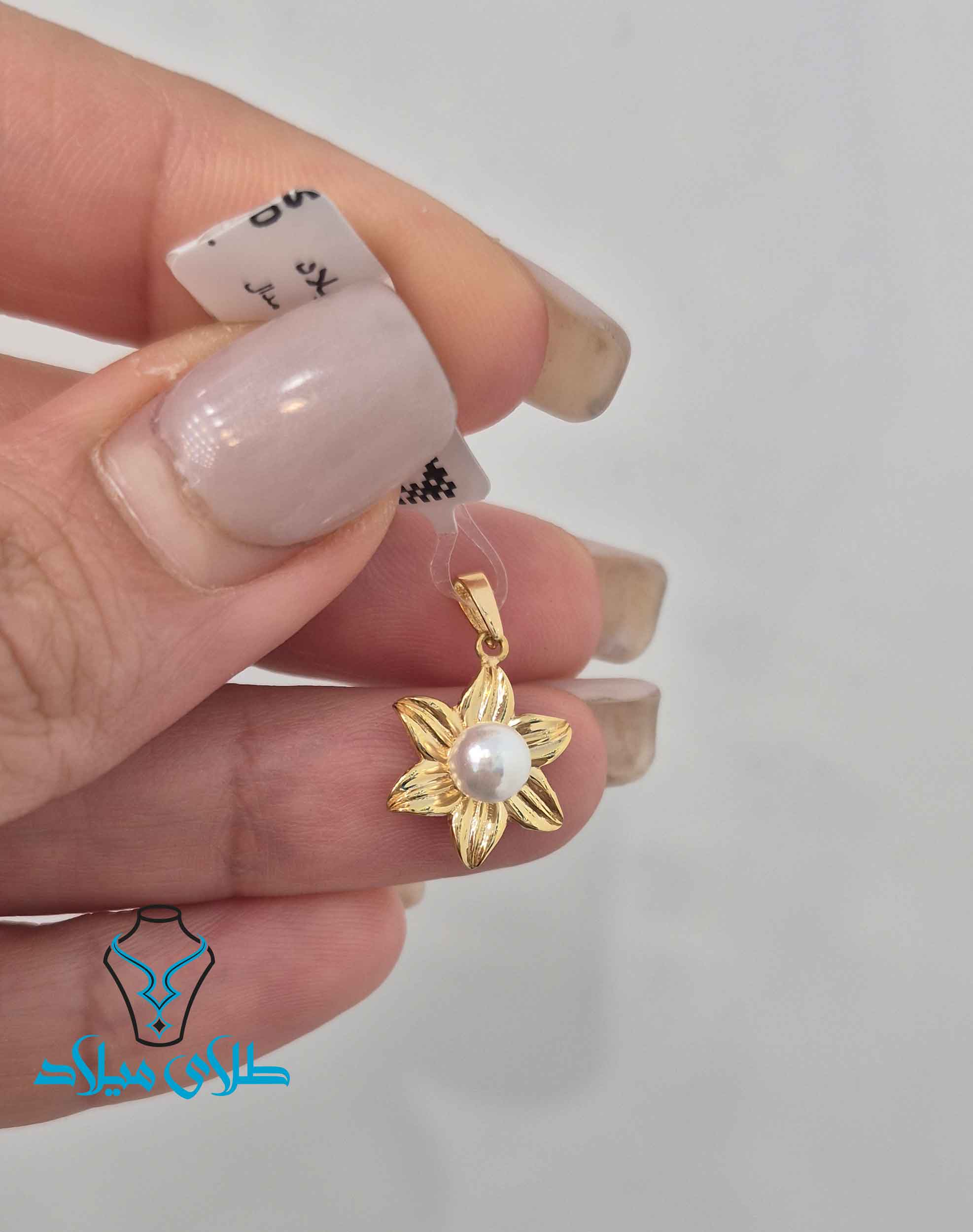 اندازه پلاک طلا مرواریدی کد44