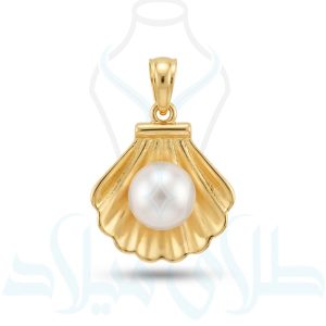 خرید پلاک طلا مرواریدی کد45