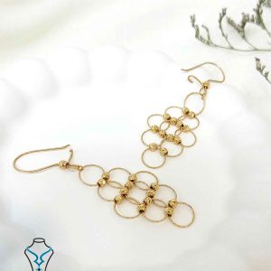 خرید گوشواره طلا آویز کد 18