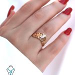 خرید انگشتر طلا کد98 طلای میلاد