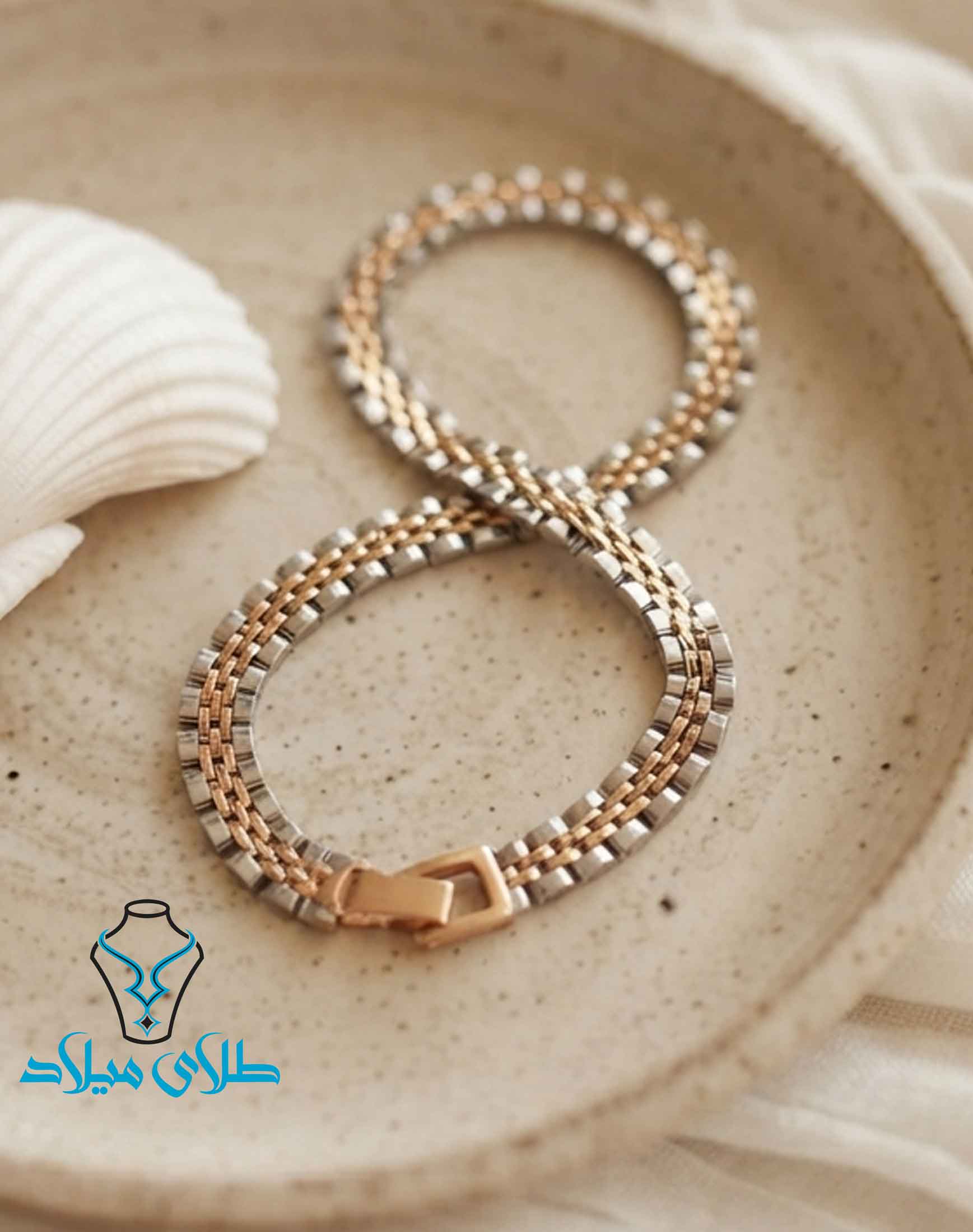 دستبند رولکس طلا کد6 طلای میلاد