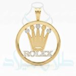 خرید پلاک رولکس طلا کد1