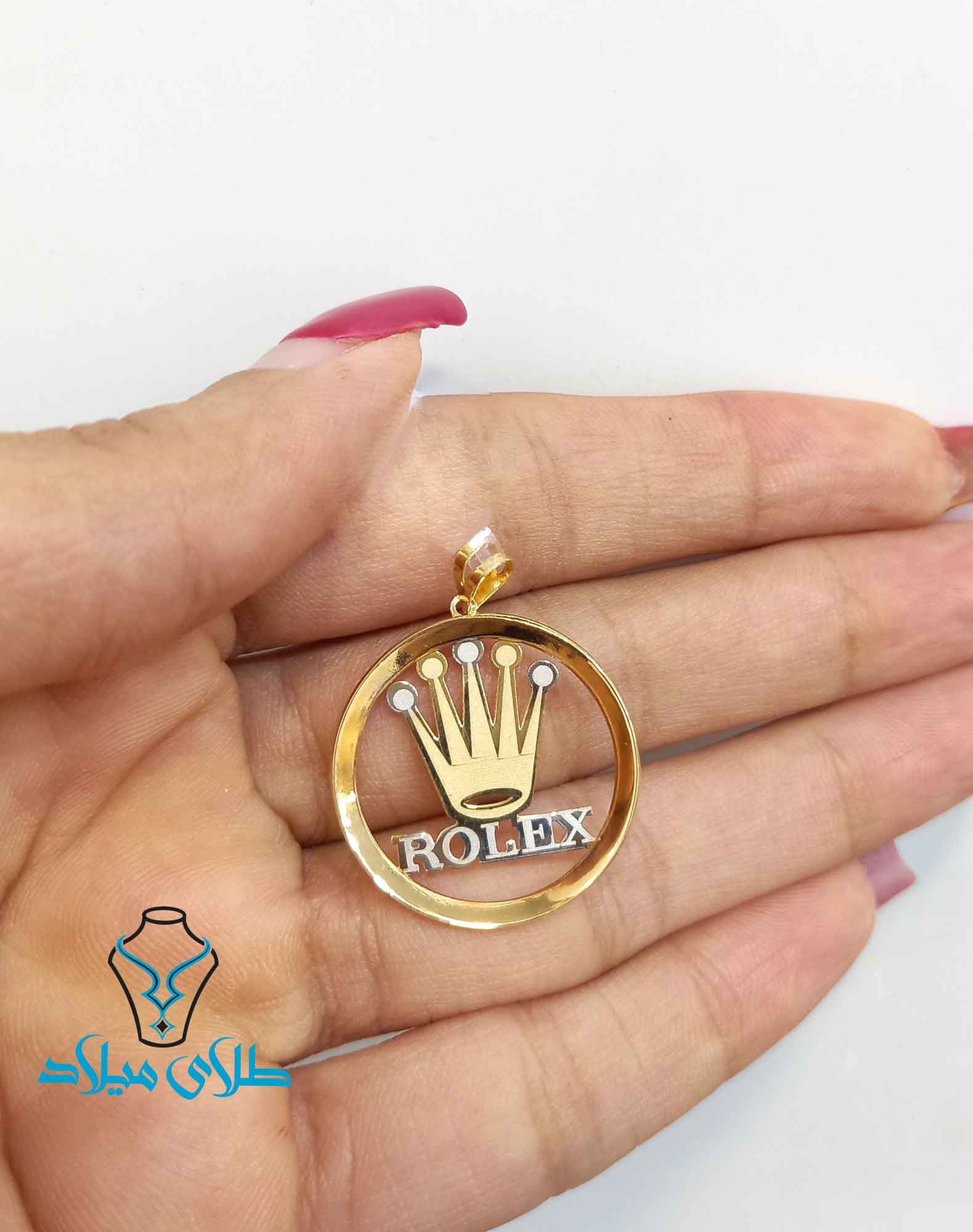 اندازه پلاک رولکس طلا کد1