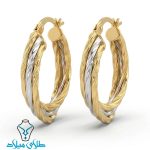 خرید گوشواره حلقه ای طلا رونیکا