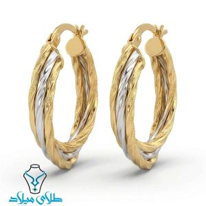 خرید گوشواره حلقه ای طلا رونیکا