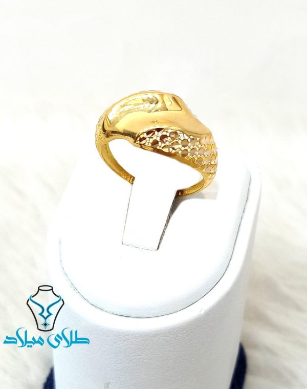 انگشتر طلا روژدا آینه ای