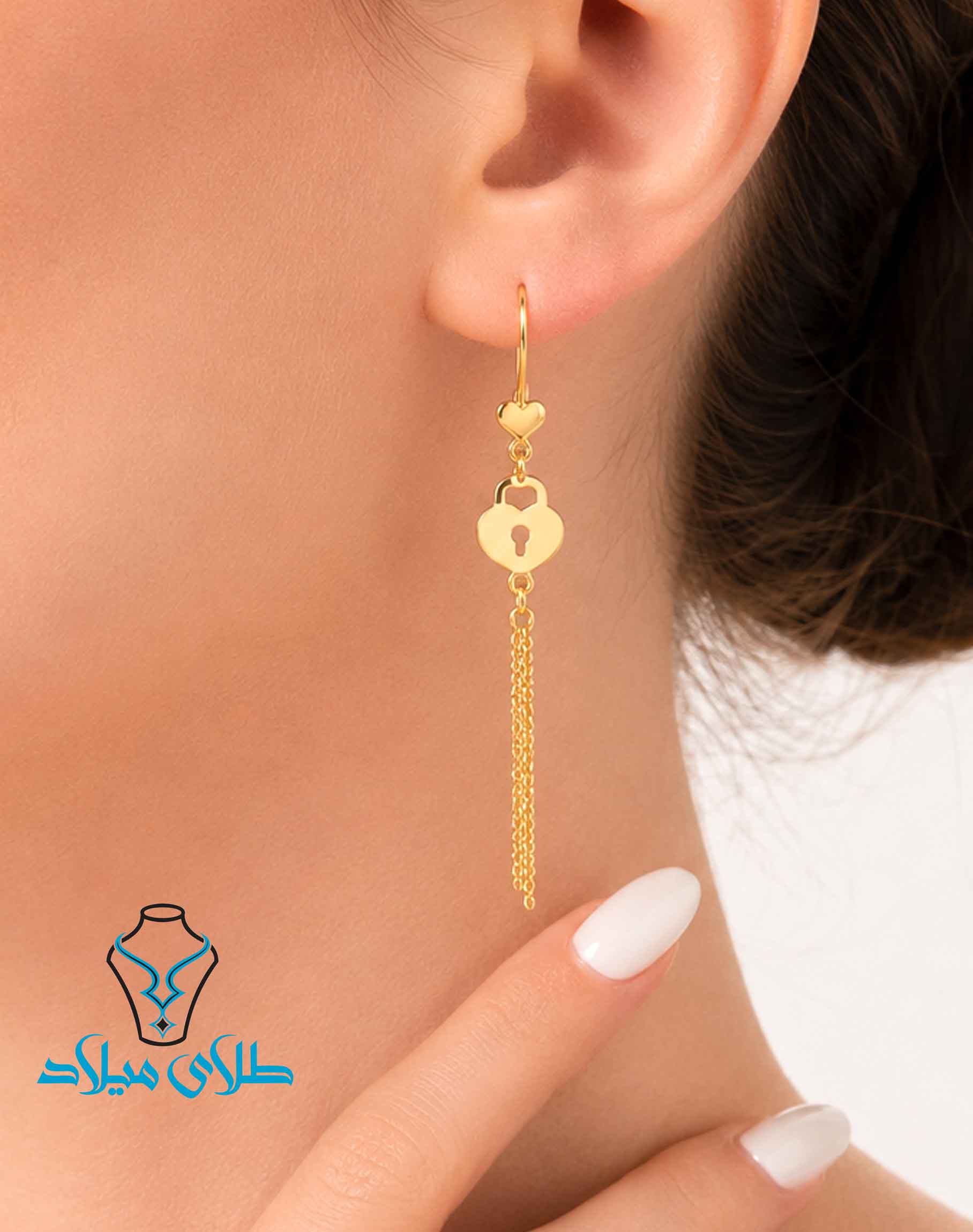 خرید گوشواره طلا سلینا