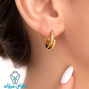 خرید گوشواره حلقه ای طلا
