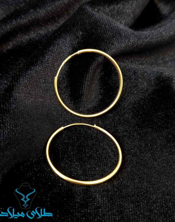 گوشواره حلقه ای تسنیم ساده