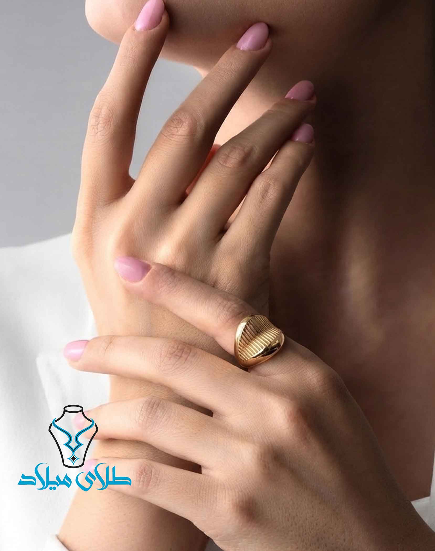 انگشتر طلا تینا طلای میلاد