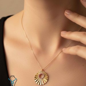 خرید گردنبند طلا طلوع از میلادزر