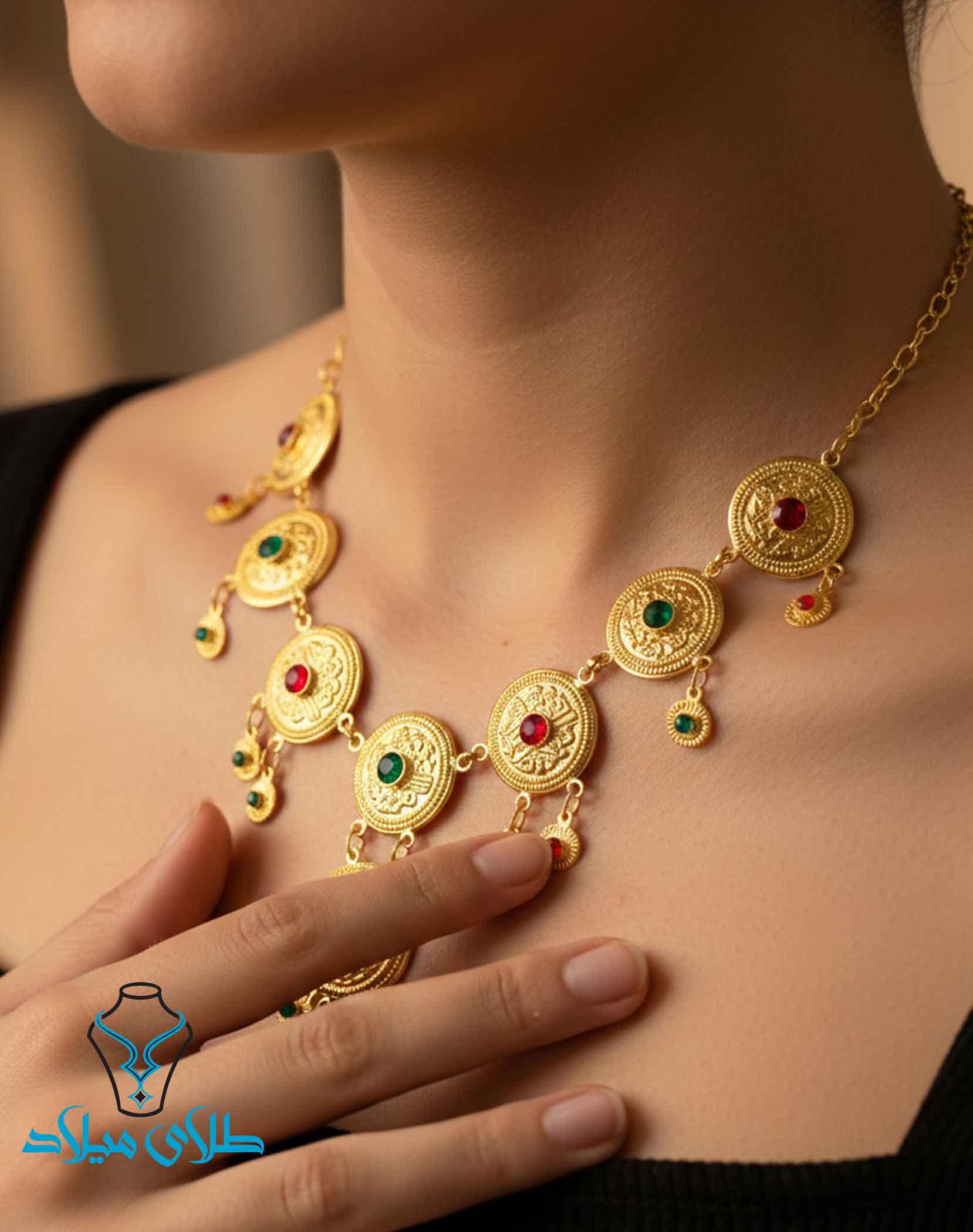 گردنبند طلا سنتی میلادزر