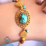 خرید دستبند طلا فیروزه