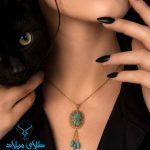 خرید پلاک طلا فیروزه کد1
