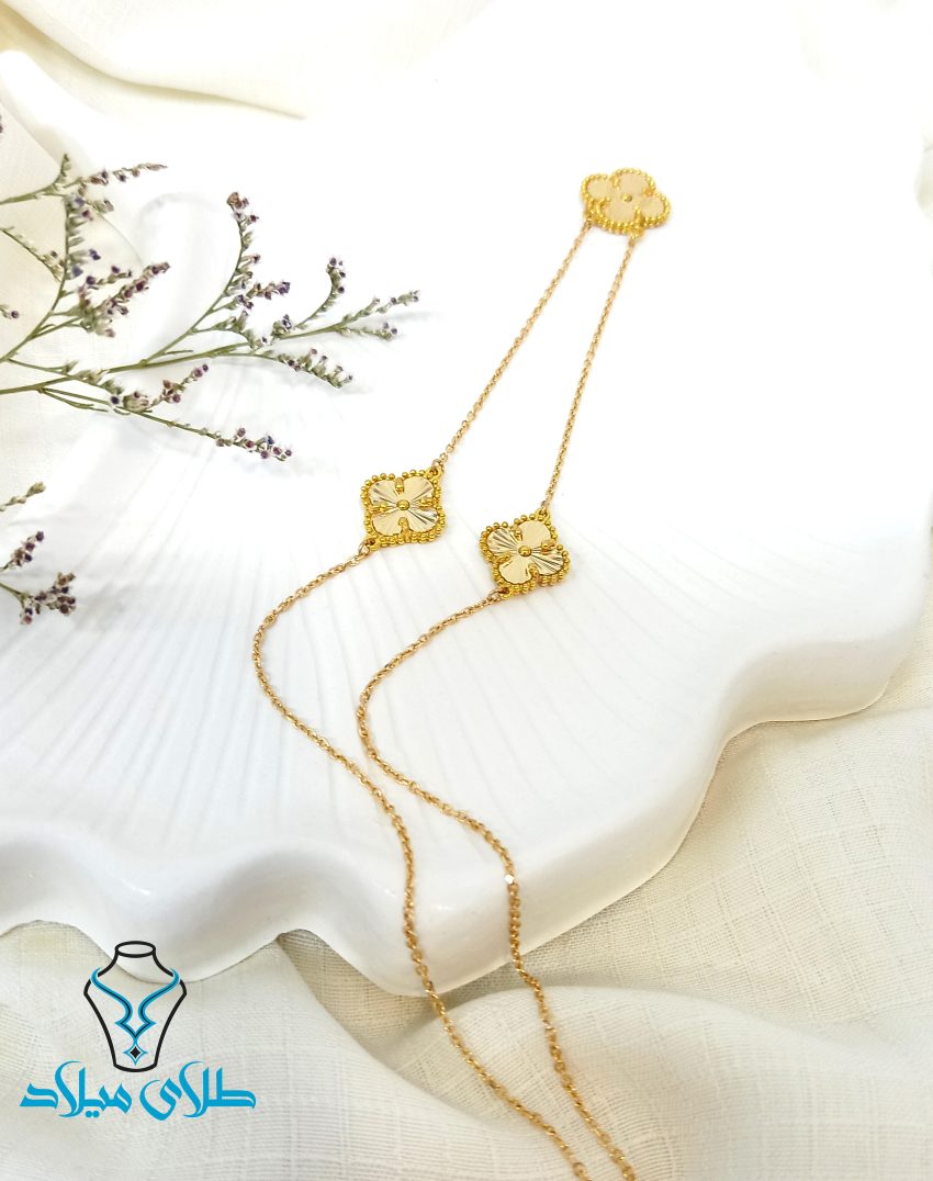 خرید گردنبند طلا ونکلیف کد16 از میلاد زر