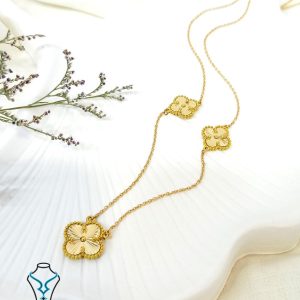 خرید گردنبند طلا ونکلیف کد16