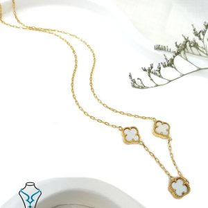 خرید گردنبند ونکلیف طلا کد17