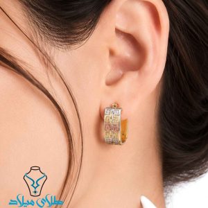 خرید گوشواره حلقه‌ای طلا ورساچ