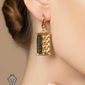 خرید گوشواره آویز طلا ورساچ کد10