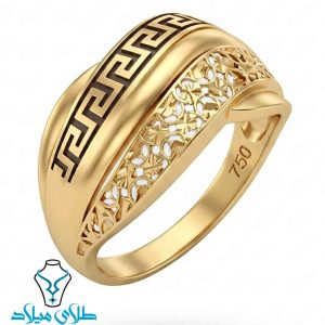 خرید انگشتر طلا ورساچ کد21