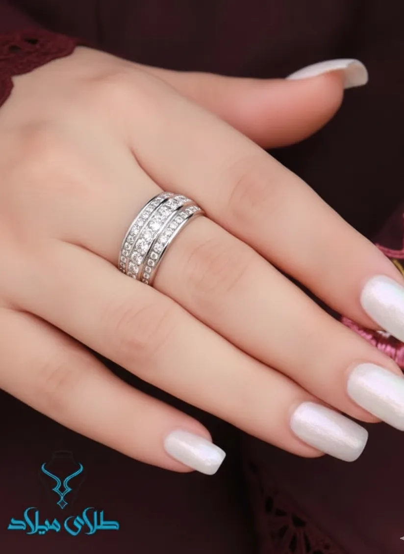 انگشتر طلا سفید