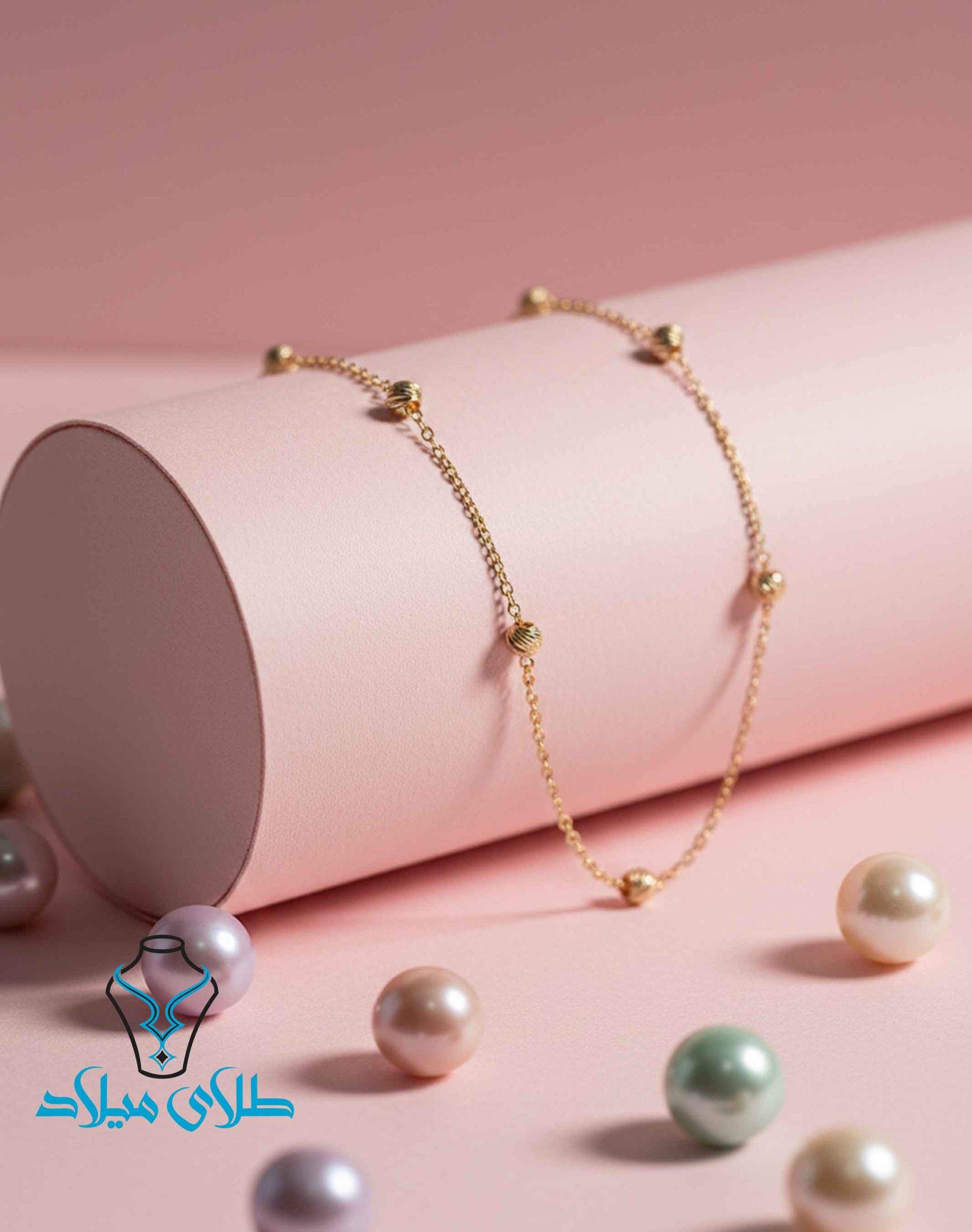 دستبند طلا آلبرنادو کد10 طلای میلاد