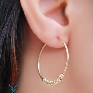 خرید گوشواره حلقه‌ای آلبرنادو طلا