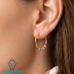 خرید گوشواره طلا حلقهای آلبرنادو کد12