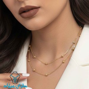 خرید گردنبند طلا آلبرنادو کد14 از طلای میلاد