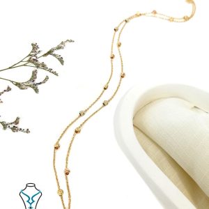 خرید گردنبند طلا آلبرنادو کد13 میلادزر