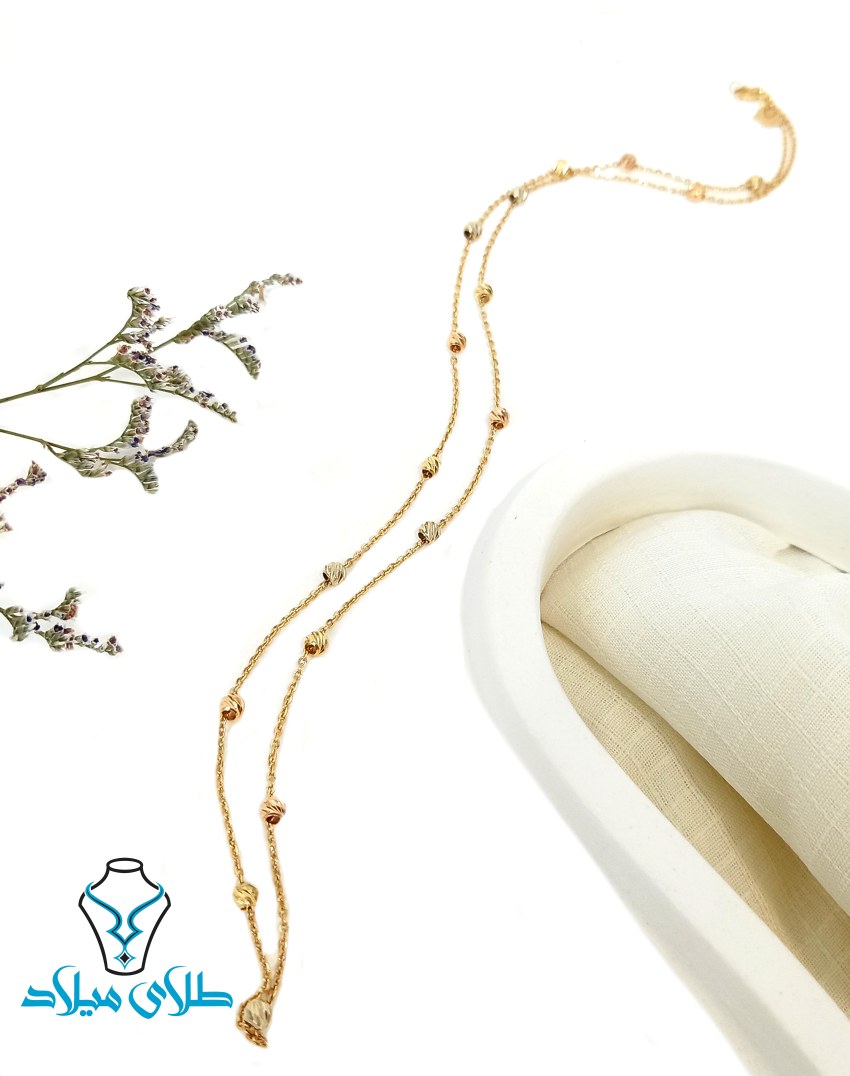 خرید گردنبند طلا آلبرنادو کد13 میلادزر