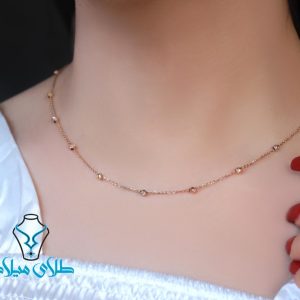 خرید گردنبند طلا آلبرنادو کد13 میلادزر