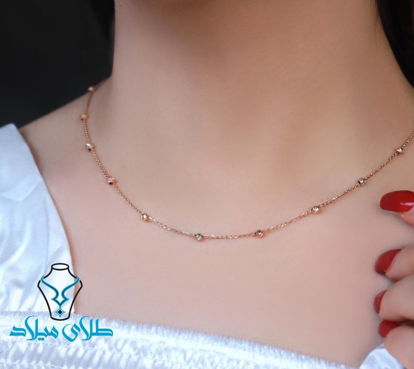 خرید گردنبند طلا آلبرنادو کد13 میلادزر