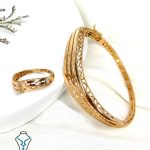 خرید دستبند النگویی طلا کد4