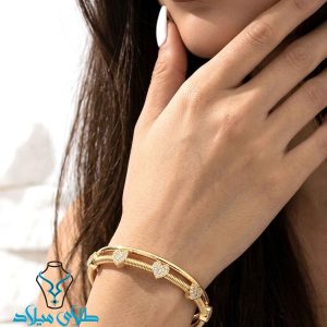 خرید دستبند النگویی طلا کد10 از سایت میلادزر