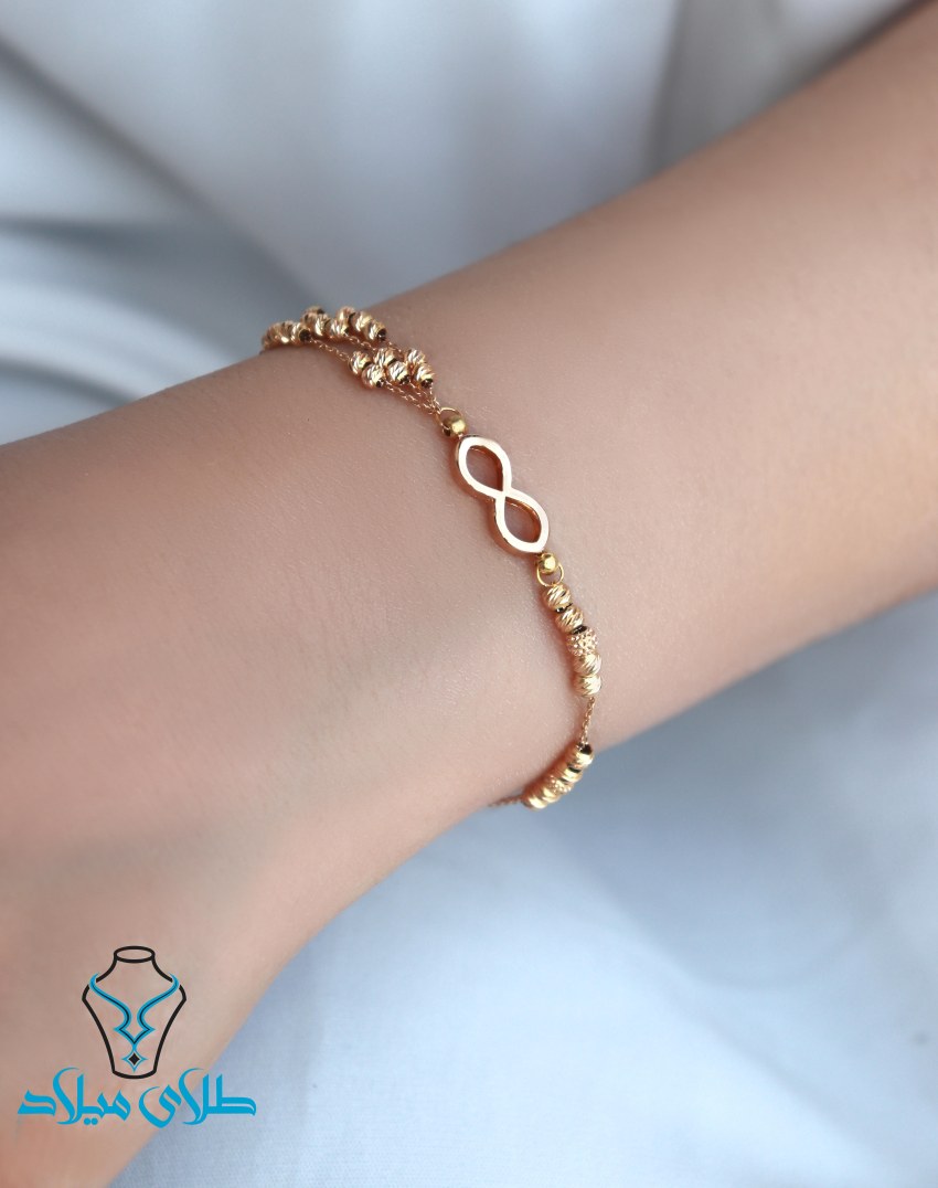 خرید دستبند طلا کد21 میلادزر