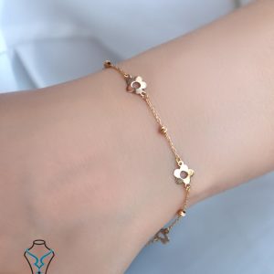 خرید دستبند طلا کد22 میلادزر