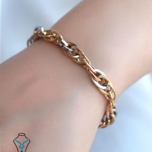 خرید دستبند طلا کد25 میلادزر
