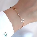 خرید دستبند طلا کد35 میلادزر